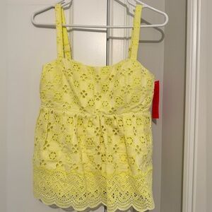 NWT Lilly Pulitzer eyelet tank top size 4